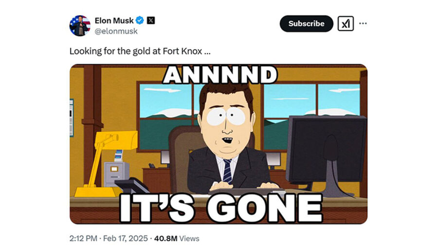 Have the Gold Reserves Worth $425 Million Disappeared? Elon Musk Questions the Integrity of Fort Knox